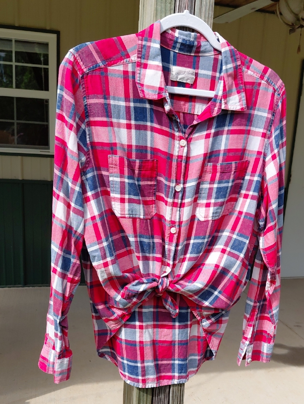 Universal Thread Red and Blue Plaid Shirt